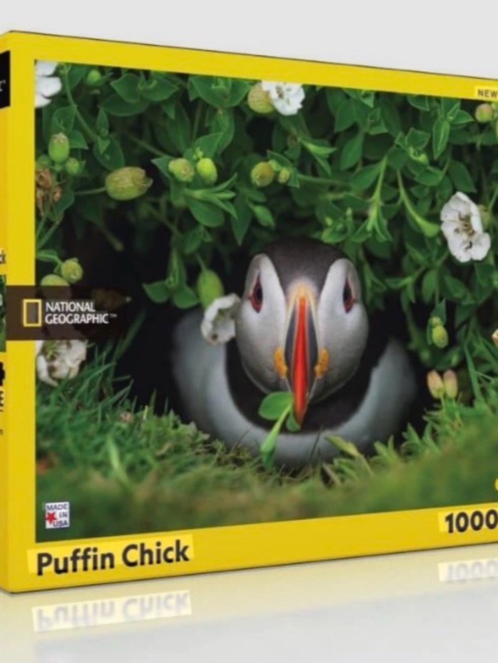 National Geographic Puffin Chick Puzzle - Green, Orange, White